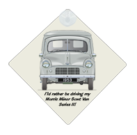 Morris Minor 5cwt Van Series II 1953 Car Window Hanging Sign